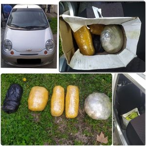 6.8 kilograms of drugs hidden in a car were uncovered