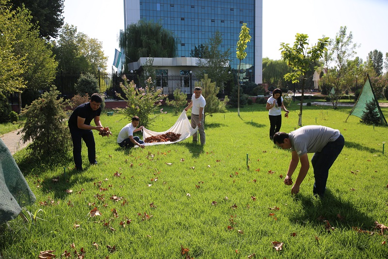 Давлат божхона қўмитасида умумхалқ хайрия ҳашари кўтаринки руҳда ўтмоқда (ФОТОРЕПОРТАЖ)