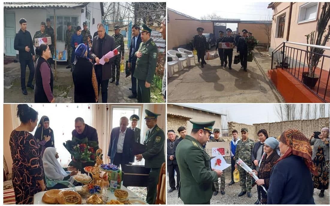 Сирдарёда байрам муносабати билан божхона ходимлари кекса онахонларга эҳтиром кўрсатишди