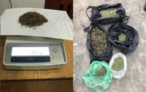 Drugs hidden inside a gas cylinder have been exposed