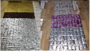 Customs officers seized medicines of unknown quality worth 2.4 billion soums transported on four cars.